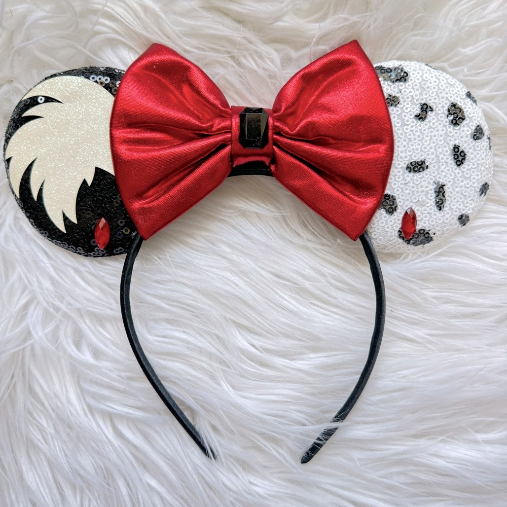Dalmatian Mouse Headband Mouse headband Ears Disney Mouse Ears Headband